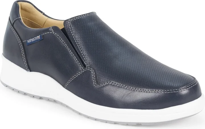 Navy Leather