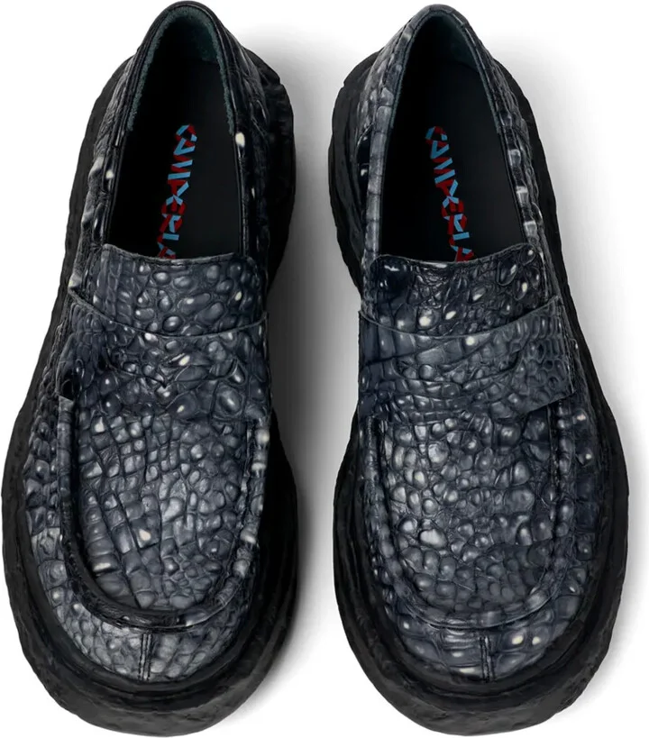 Vamonos croc-effect leather loafers - Image 3