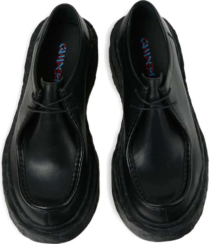 Vamonos leather lace-up platform shoes - Image 4