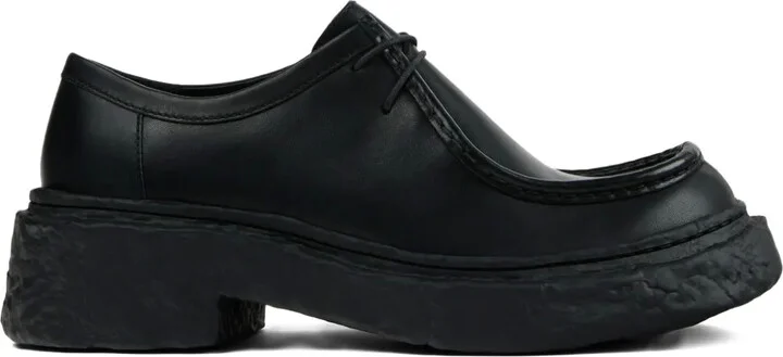 Vamonos leather lace-up platform shoes
