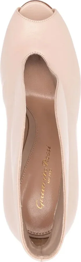 Vamp 100mm leather pumps - Image 4