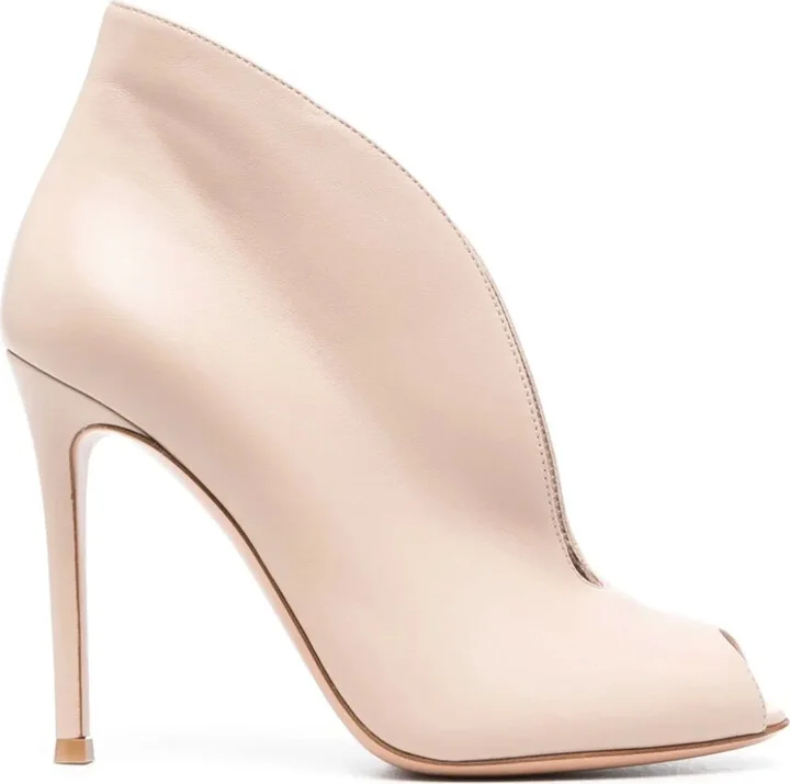 Vamp 100mm leather pumps