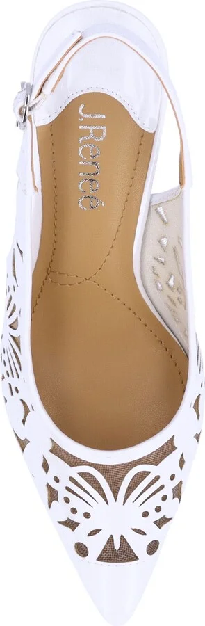 Vanani Slingback Pointed Cap Toe Pump - Image 5