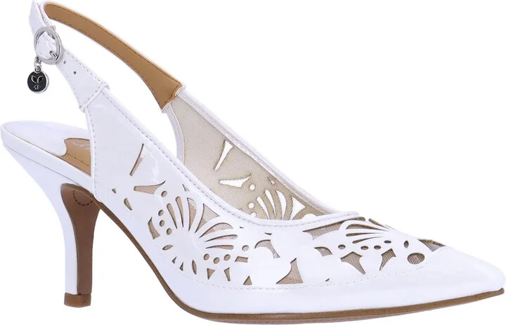 Vanani Slingback Pointed Cap Toe Pump