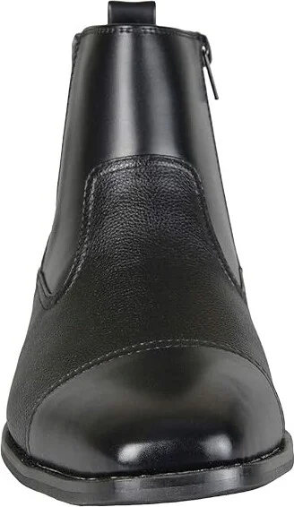 Vance Co. Alex Chelsea Boot Men's Shoes Black Faux Leather : 7.5 W, Synthetic - Image 5
