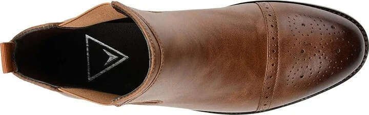 Vance Co. Garrett Cap Toe Chelsea Boot Men's Shoes Tan Man-made : 8 W, Synthetic - Image 2