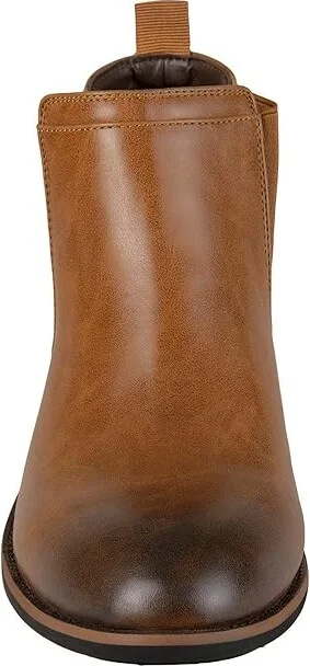 Vance Co. Landon Chelsea Dress Boot Men's Shoes Chestnut Faux Leather : 7.5 M, Synthetic - Image 5