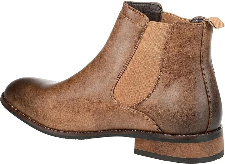Vance Co. Landon Chelsea Dress Boot Men's Shoes Chestnut Faux Leather : 7.5 M, Synthetic - Image 6