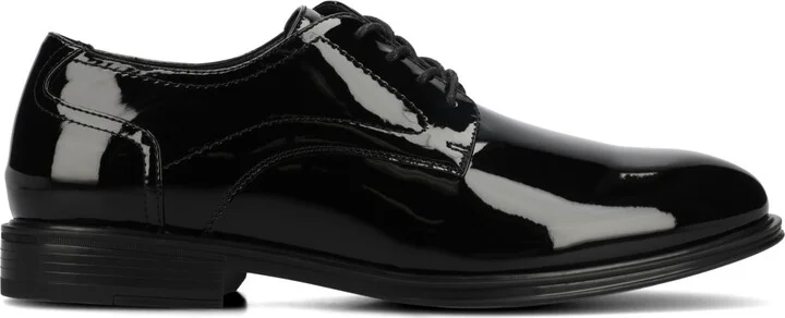 Vance Co. Men's Barclay Flexible Oxford Dress Shoe - Patent, Black - Image 2