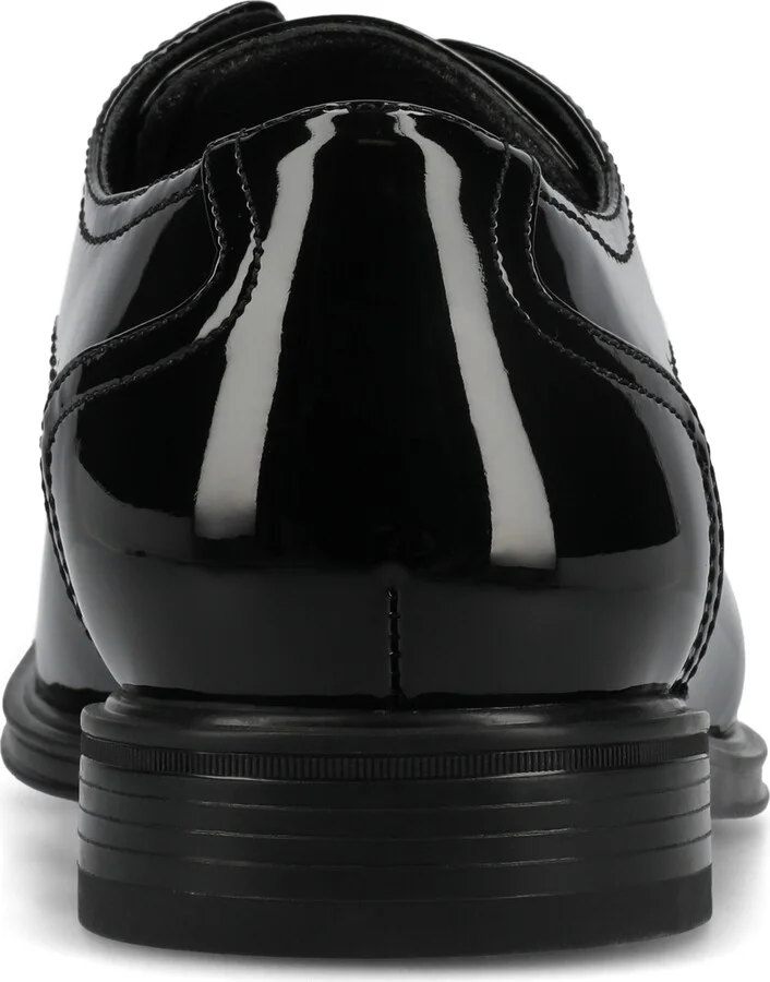 Vance Co. Men's Barclay Flexible Oxford Dress Shoe - Patent, Black - Image 3