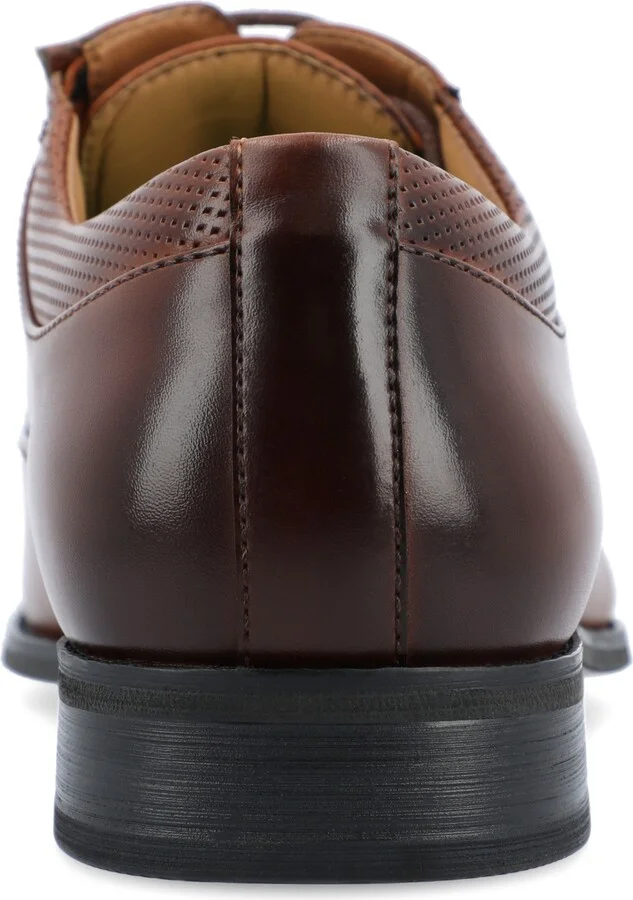 Vance Co. Men's Bradley Wide Tru Comfort Foam Lace-Up Cap Toe Oxford Dress Shoe - Image 5