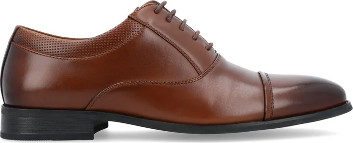 Vance Co. Men's Bradley Wide Tru Comfort Foam Lace-Up Cap Toe Oxford Dress Shoe - Image 6