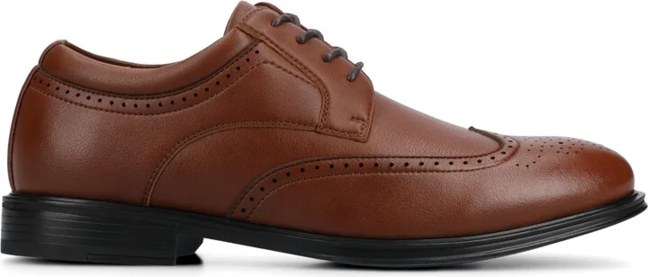 Vance Co. Men's Cormac Comfort Flexible Wingtip Oxford Dress Shoe - Image 6