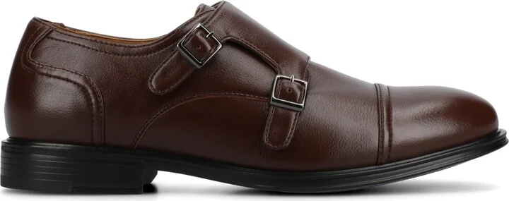 Vance Co. Men's Dillon Comfort Double Monk Strap Dress Shoe - Image 6