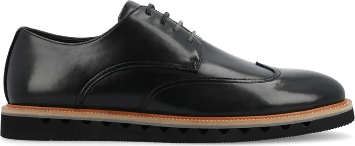 Vance Co. Men's Evander Tru Comfort Foam Wingtip Lace-Up Derby Shoes - Image 2