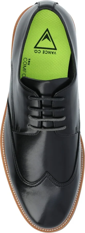 Vance Co. Men's Evander Tru Comfort Foam Wingtip Lace-Up Derby Shoes - Image 4