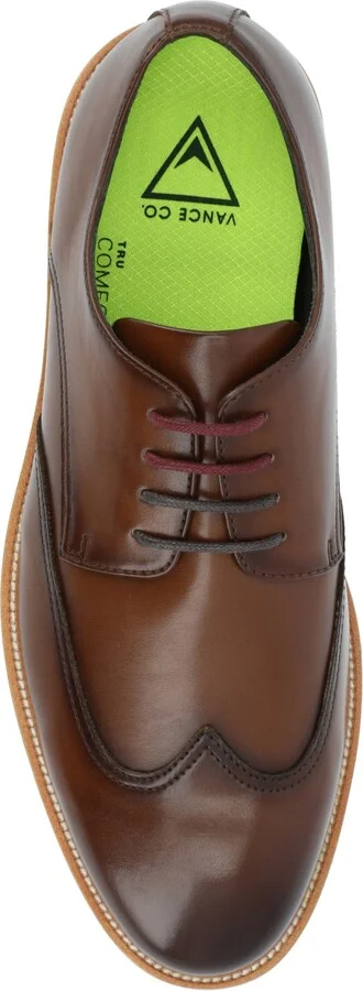 Vance Co. Men's Evander Tru Comfort Foam Wingtip Lace-Up Derby Shoes - Image 8