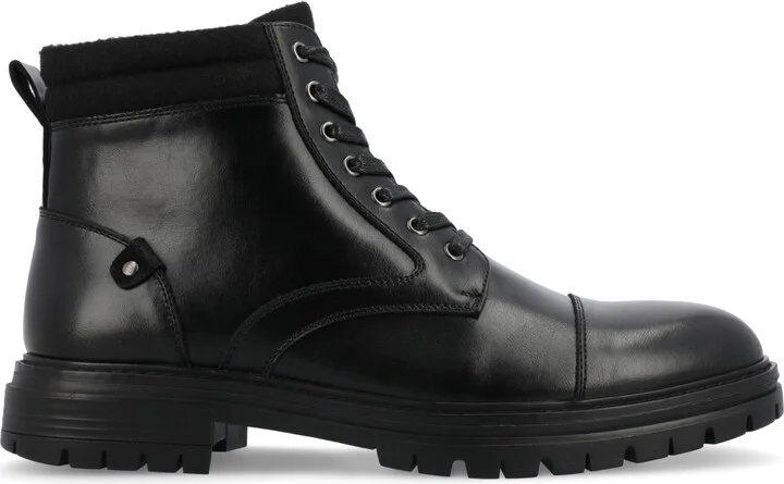 Vance Co. Men's Fegan Tru Comfort Foam Cap Toe Lace-Up Ankle Boots - Image 2