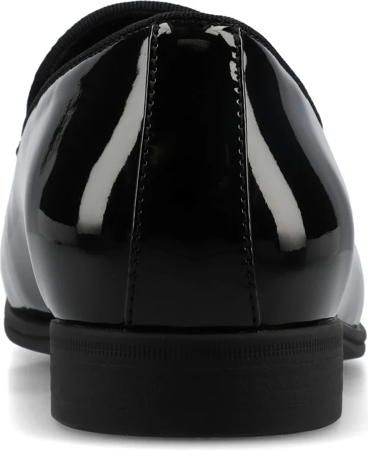 Vance Co. Men's Giovanni Comfort Dress Loafers - Patent, Black - Image 3