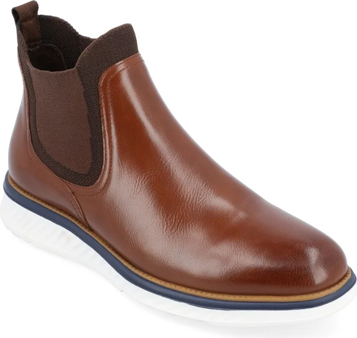 Vance Co. Men's Hartwell Tru Comfort Foam Pull-On Round Toe Chelsea Boot