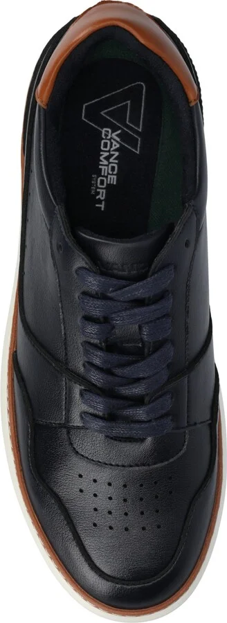 Vance Co. Men's Hustle Comfort Perforated Low Top Flexible Court Sneakers - Image 4