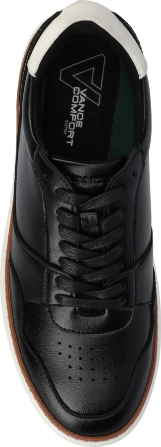 Vance Co. Men's Hustle Comfort Perforated Low Top Flexible Court Sneakers - Image 8