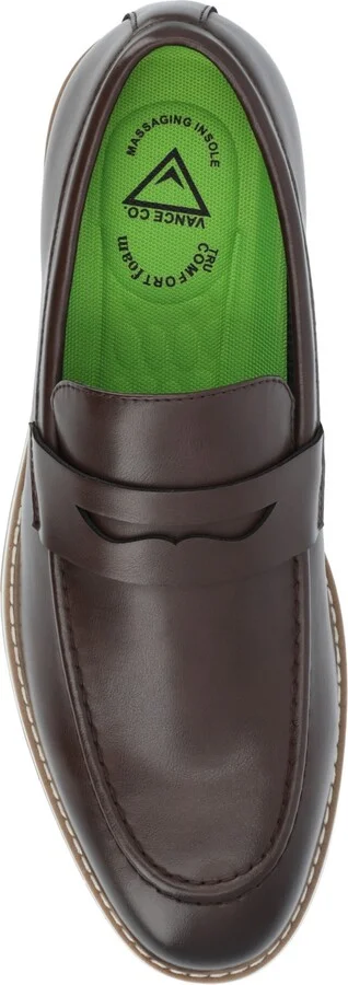 Vance Co. Men's Kahlil Tru Comfort Foam Slip-On Penny Loafers - Image 4