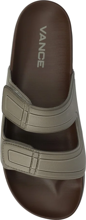 Vance Co. Men's Mario Comfort Adjustable Strap Slide On Sandals - Image 4