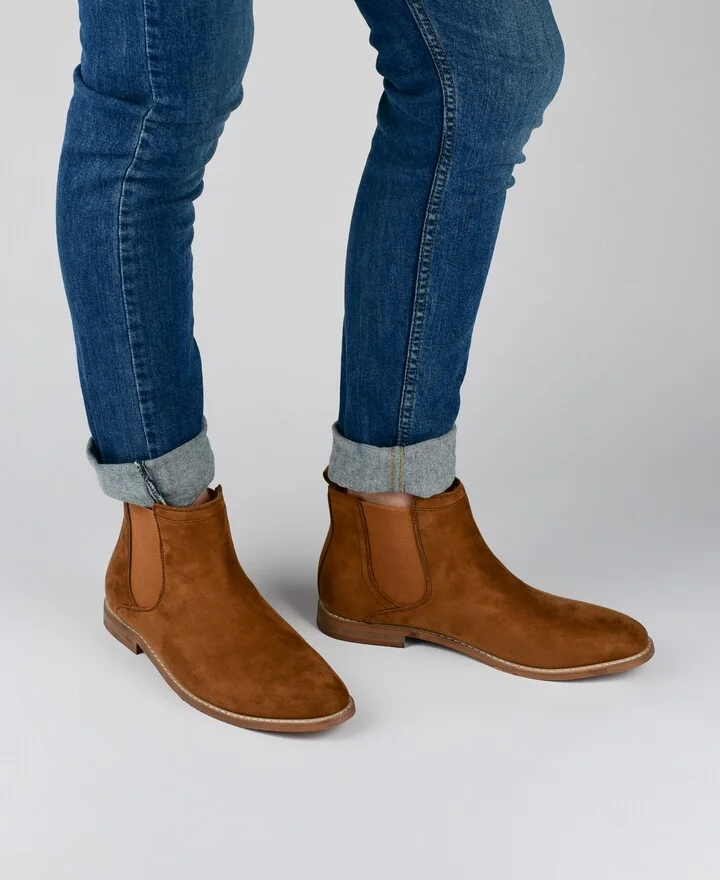 Vance Co. Men's Marshall Tru Comfort Foam Pull-On Round Toe Chelsea Boots - Image 6