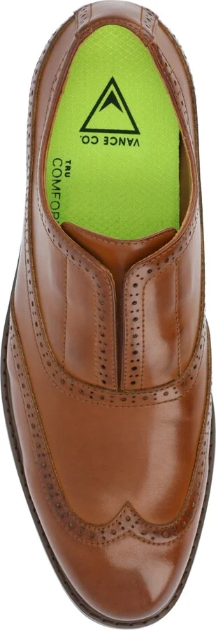Vance Co. Men's Nikola Tru Comfort Foam Slip-On Oxford Dress Shoes - Image 4