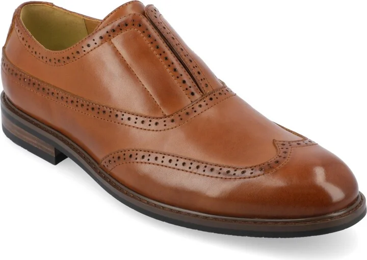 Vance Co. Men's Nikola Tru Comfort Foam Slip-On Oxford Dress Shoes