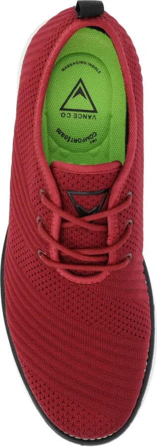 Vance Co. Men's Novak Tru Comfort Foam Knit Lace-Up Round Toe Dress Shoes - Image 4