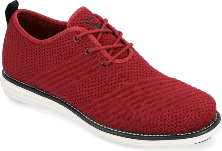 Vance Co. Men's Novak Tru Comfort Foam Knit Lace-Up Round Toe Dress Shoes