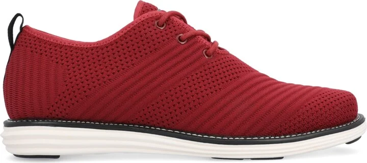Vance Co. Men's Novak Wide Width Tru Comfort Foam Knit Lace-Up Round Toe Dress Shoes - Image 10