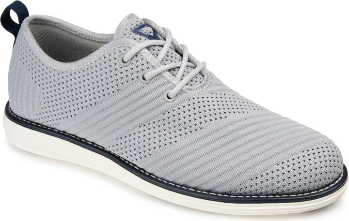 Vance Co. Men's Novak Wide Width Tru Comfort Foam Knit Lace-Up Round Toe Dress Shoes