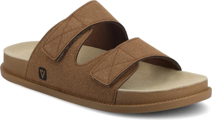 Vance Co. Men's Orlando Comfort Adjustable Strap Slide On Sandals