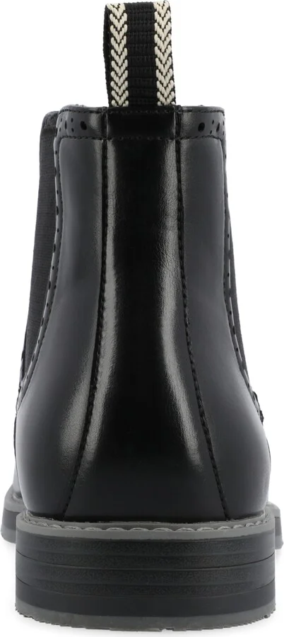 Vance Co. Men's Thorpe Tru Comfort Foam Wingtip Slip-On Chelsea Boots - Image 3