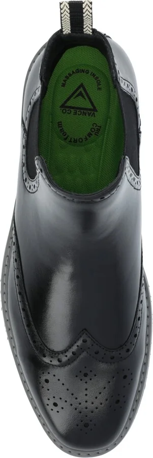 Vance Co. Men's Thorpe Tru Comfort Foam Wingtip Slip-On Chelsea Boots - Image 4