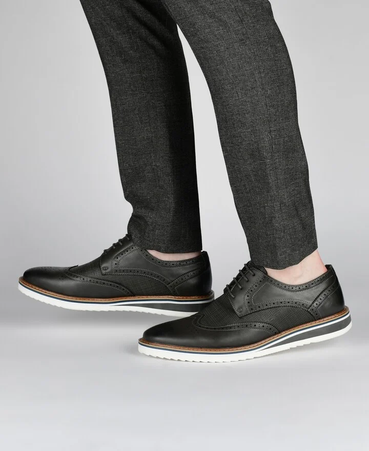 Vance Co. Men's Warrick Wingtip Derby Shoes - Image 6