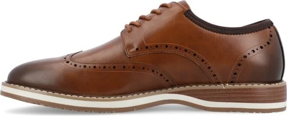 Vance. Co Ozzy Wingtip Hybrid Dress Shoe, Cognac - Image 2