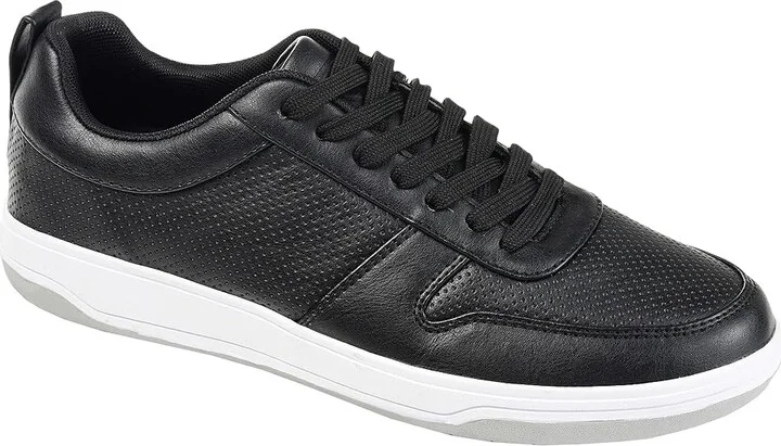 Vance Co. Ryden Casual Perforated Sneaker Men's Shoes Black : 13 M, Synthetic