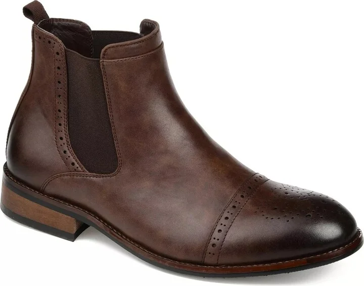 Vance Co. Wide Width Garrett Cap Toe Boot