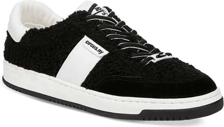 Vance cozy Womens Lace-Up Faux Fur Casual And Fashion Sneakers