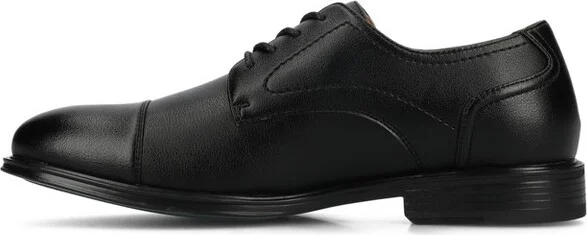 Vance Mens Alec Medium and Wide Width Cap-toe Oxford Dress Shoe, Tan 8.5W - Image 3