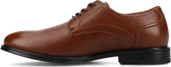 Vance Mens Barclay Medium and Wide Width Plain Toe Oxford Dress Shoe, Patent/Black - Image 4