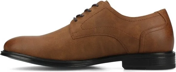 Vance Mens Barclay Medium and Wide Width Plain Toe Oxford Dress Shoe, Patent/Black - Image 5
