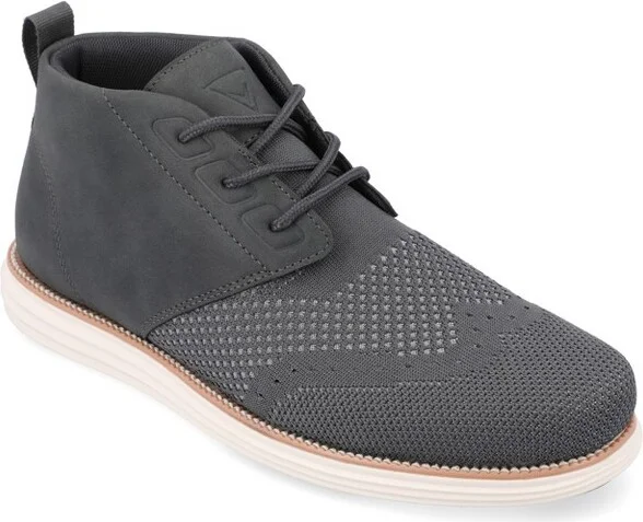 Vance Mens Barett Knit Chukka Boot Grey