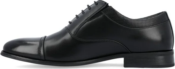 Vance Mens Bradley Oxford Dress Shoe Black - Image 2