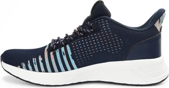 Vance Mens Brewer Knit Athleisure Sneaker White - Image 3
