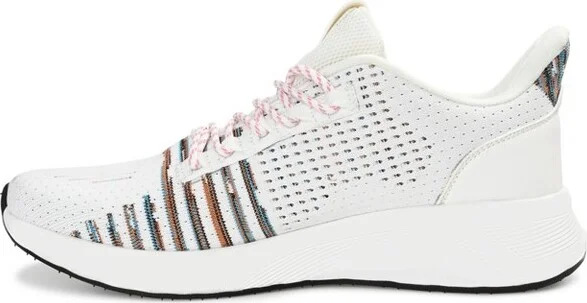 Vance Mens Brewer Knit Athleisure Sneaker White - Image 6